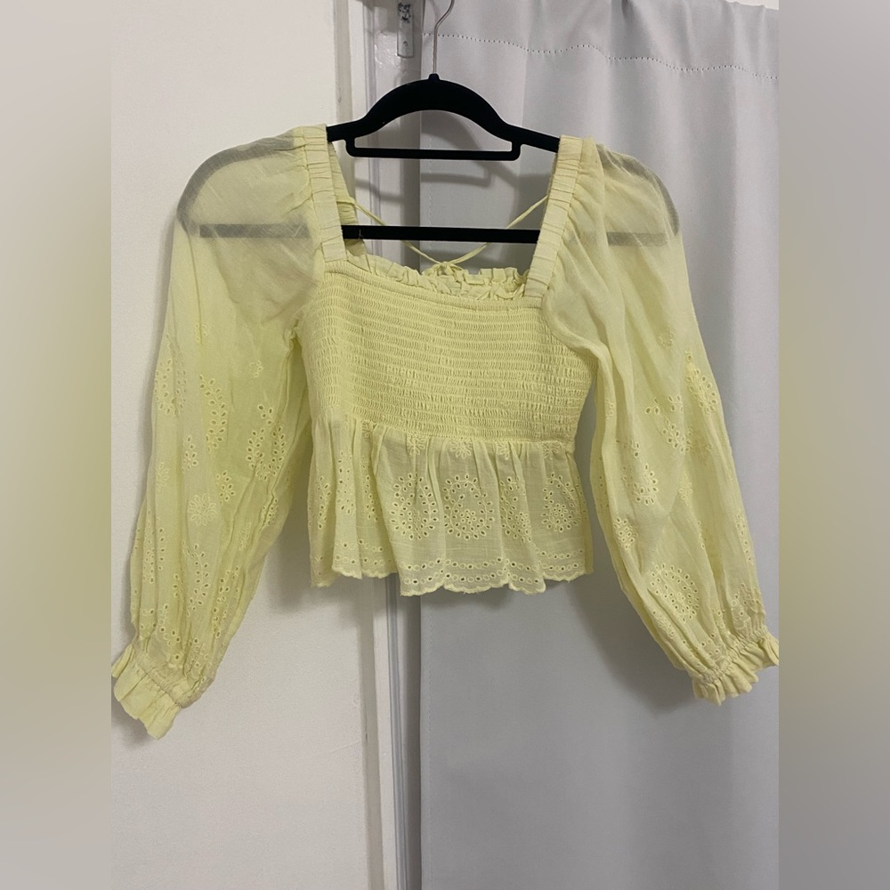 American Eagle Yellow Blouse
